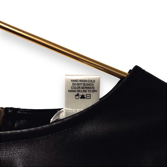 Kirious Vegan Leather Dark Gunmetal Crop Top - Picture 7 of 7